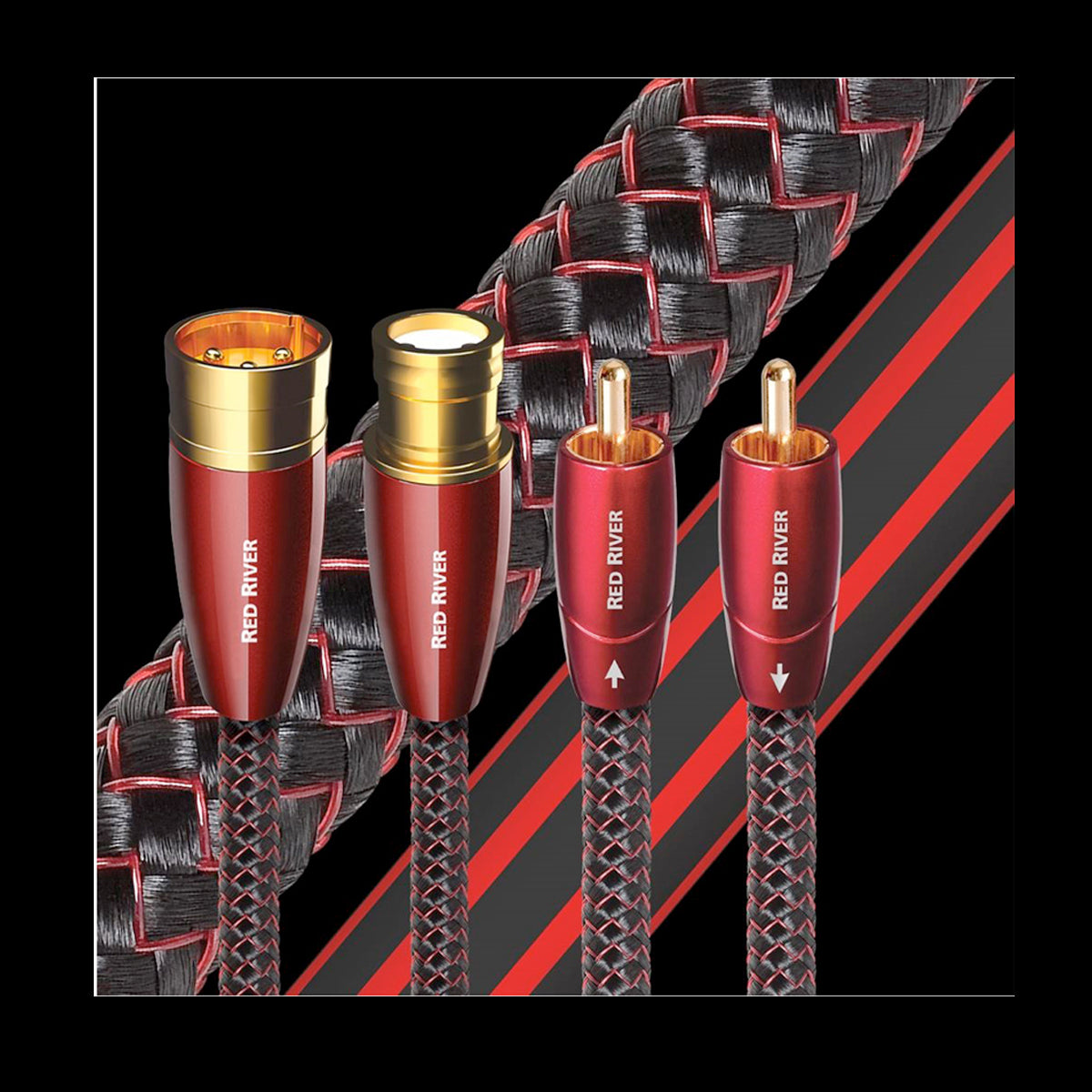 Audioquest Audio Interconnect Cables RCA/XLR - RED RIVER