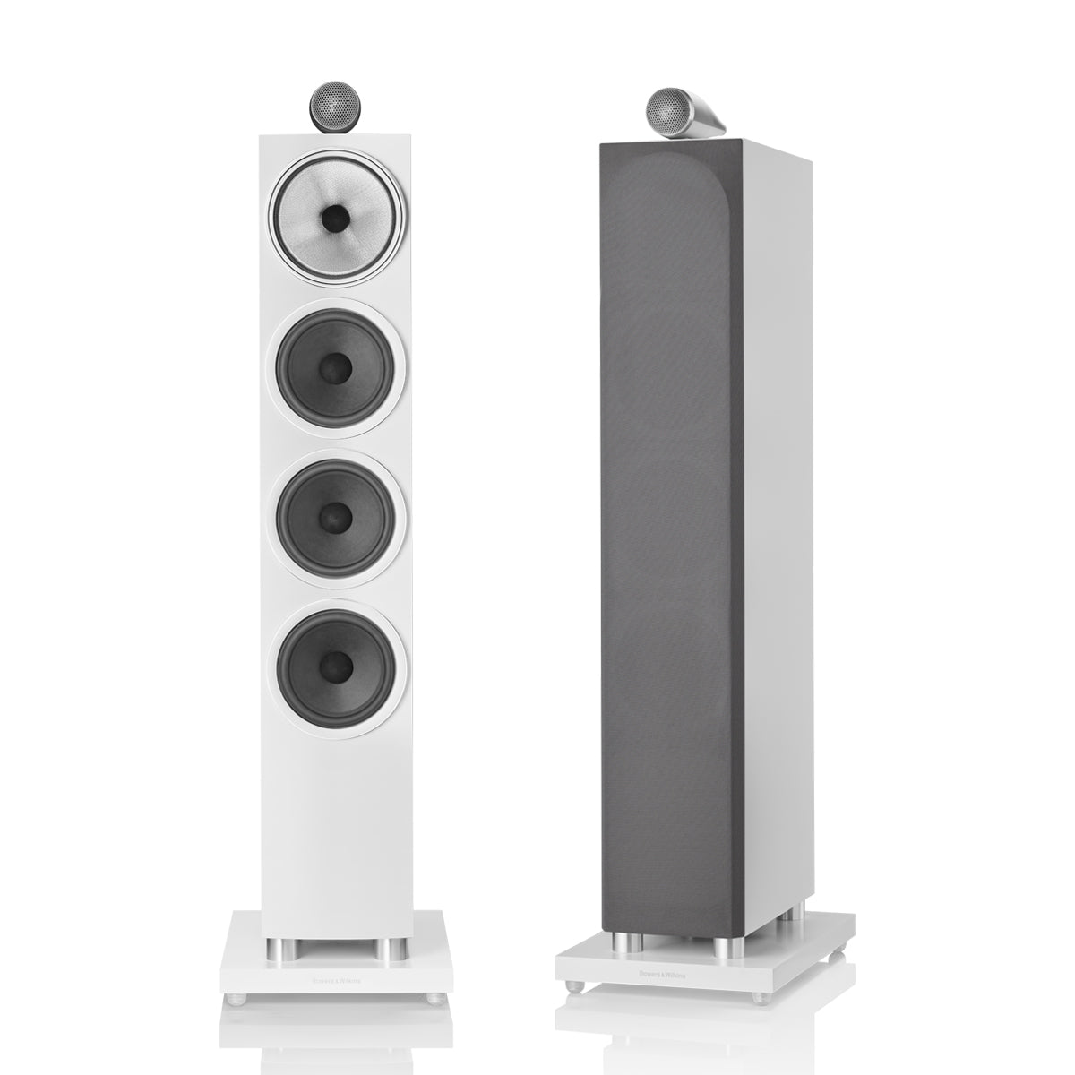 Bowers & Wilkins 702 S3 3-Way Floor Standing Speakers - Satin White - The Audio Experts