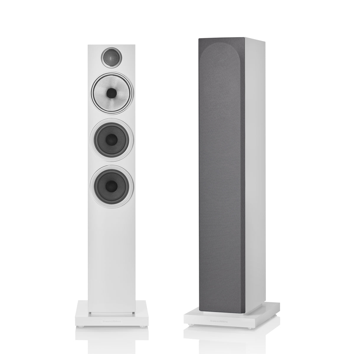 Bowers & Wilkins 704 S3 3-Way Floor Standing Speakers - Satin White - The Audio Experts