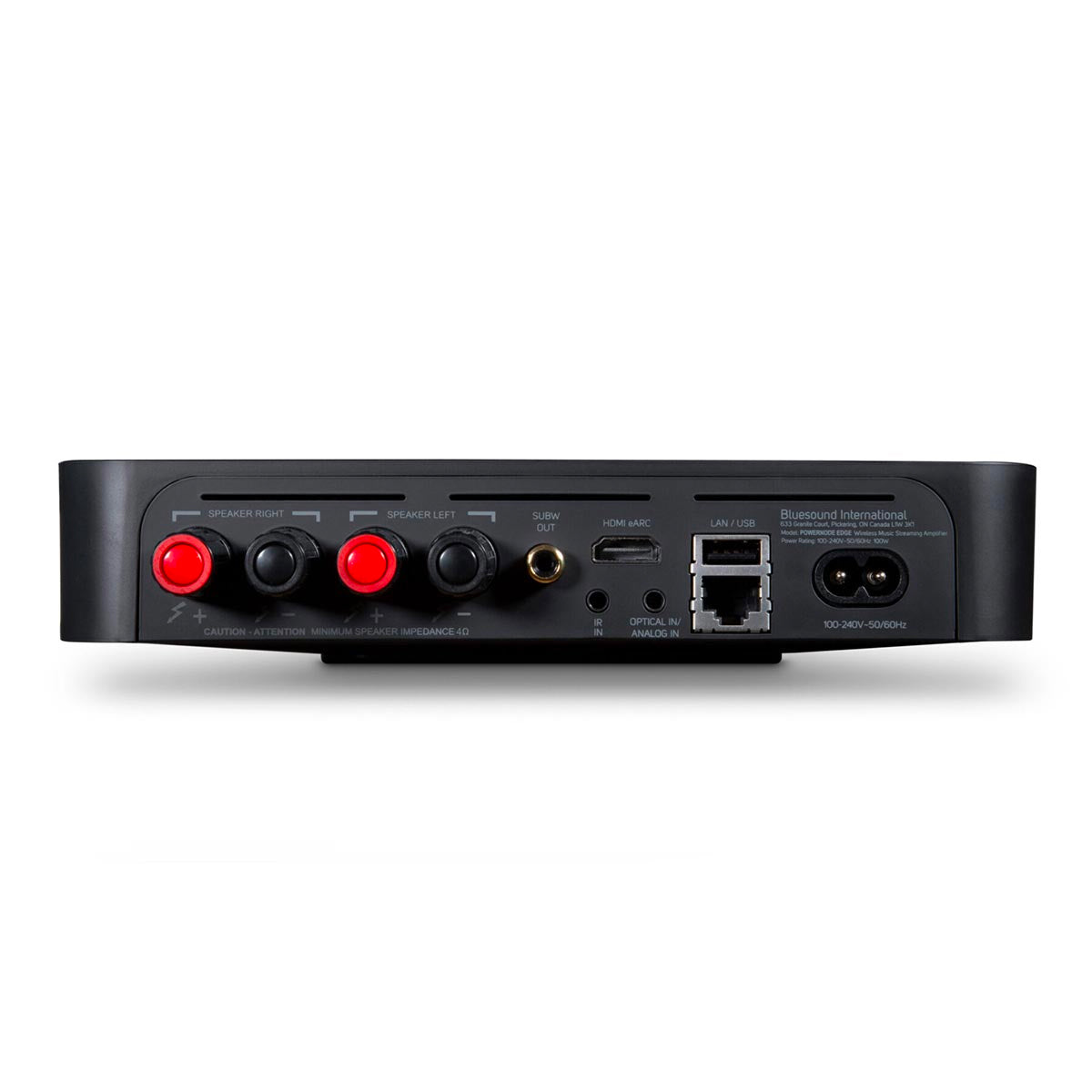 Bluesound PowerNode Edge (N230) Compact Wireless Streaming Amplifier - Black - The Audio Experts