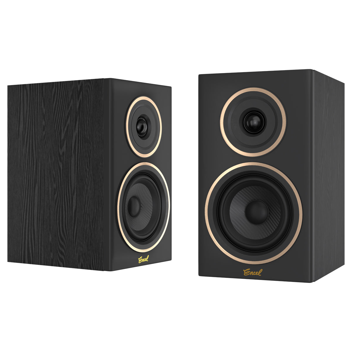 Encel Gelati Bookshelf Speaker Birch Black Without Grill - The Audio Experts