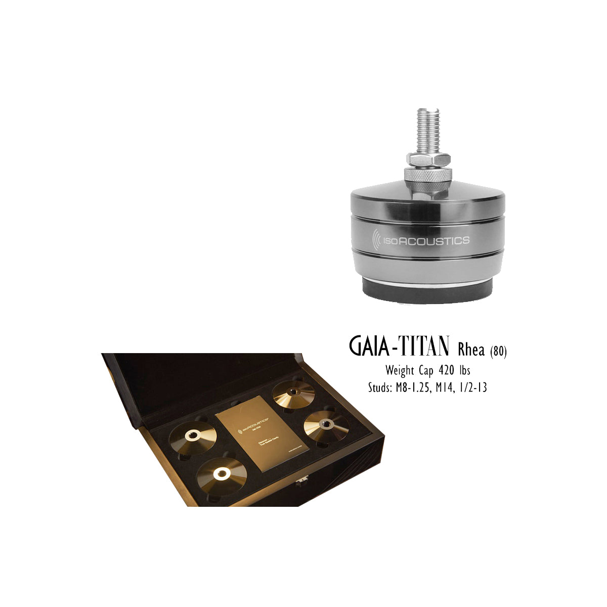 IsoAcoustics GAIA TITAN Isolating Feet - The Audio Experts