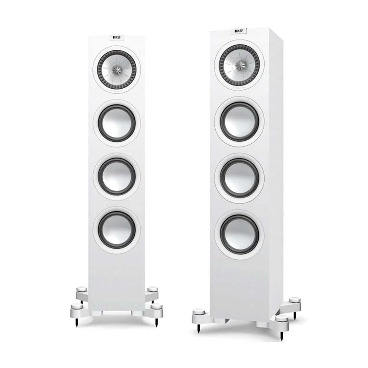 KEF Q950 Floorstanding Speakers with grills - White - The Audio Experts