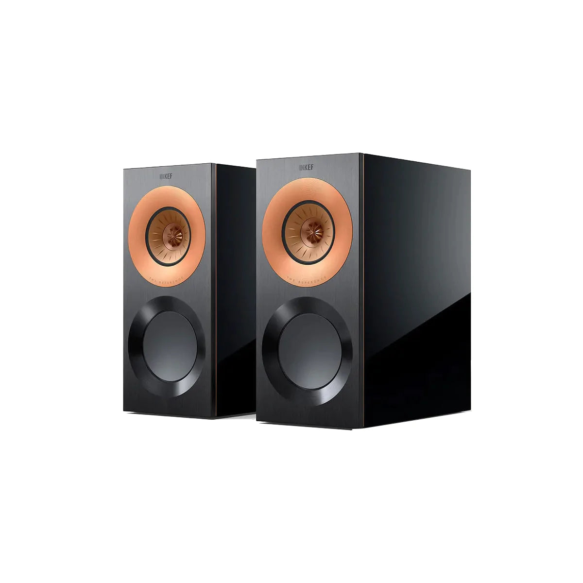 KEF Reference 1 Meta Bookshelf speaker - Gloss Black/Copper - The Audio Experts