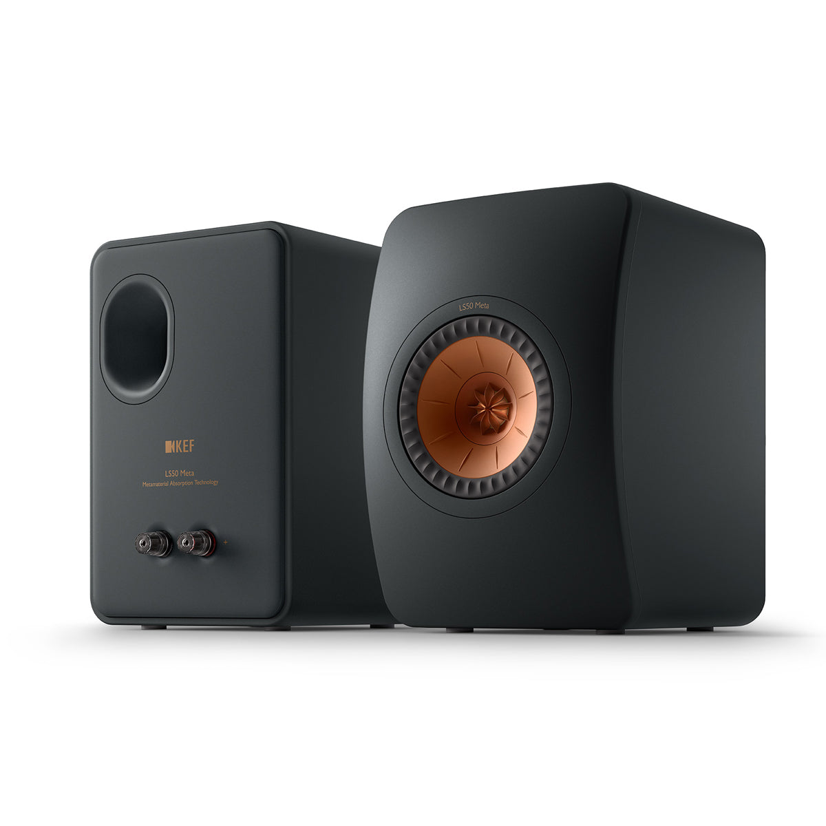 KEF LS50 Meta Bookshelf Speakers - Black - The Audio Experts