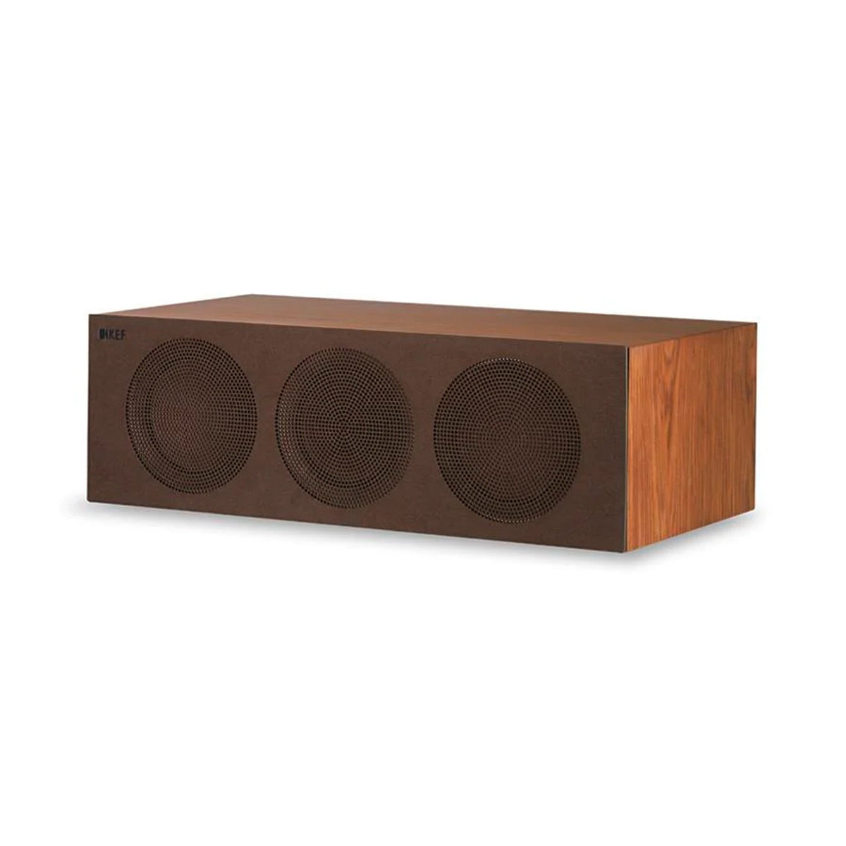 KEF R2 Centre with Grill - Walnut - The Audio Experts
