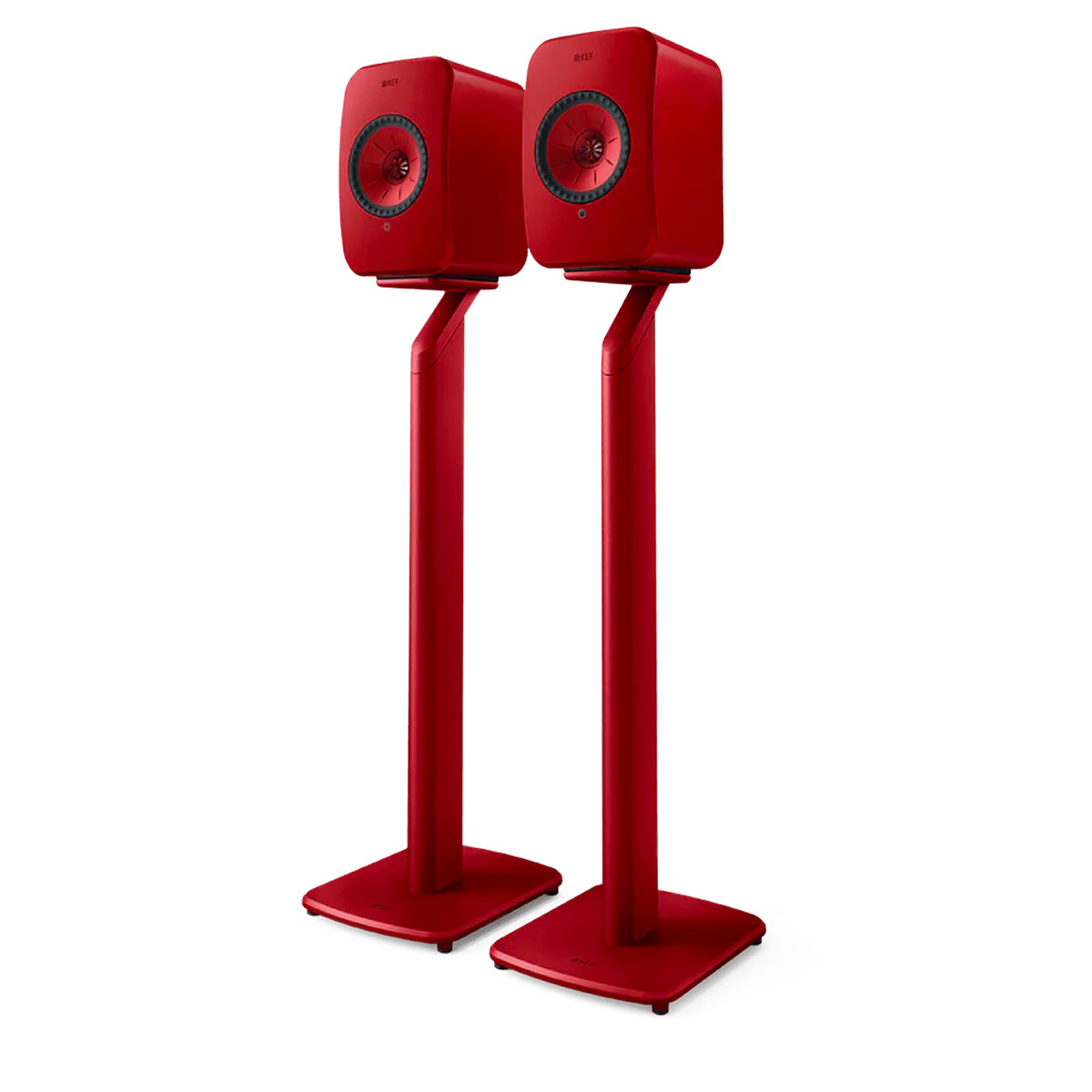 KEF S1 Speaker Stands for LSX Speakers - Red - The Audio Experts