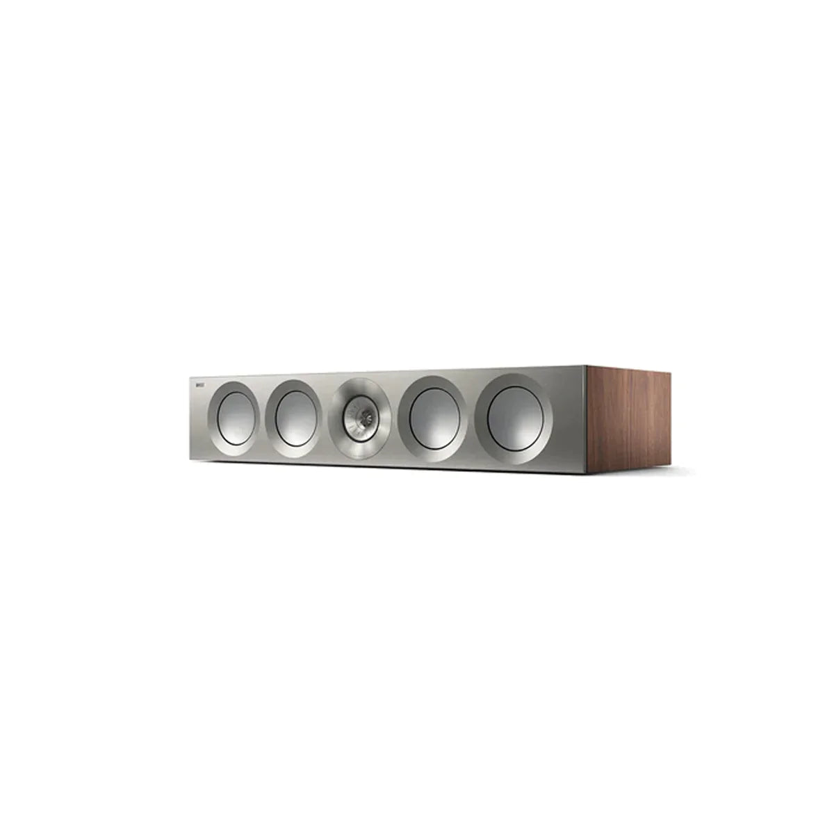 KEF Reference 4 Meta Centre speaker - Satin Walnut/Silver - The Audio Experts