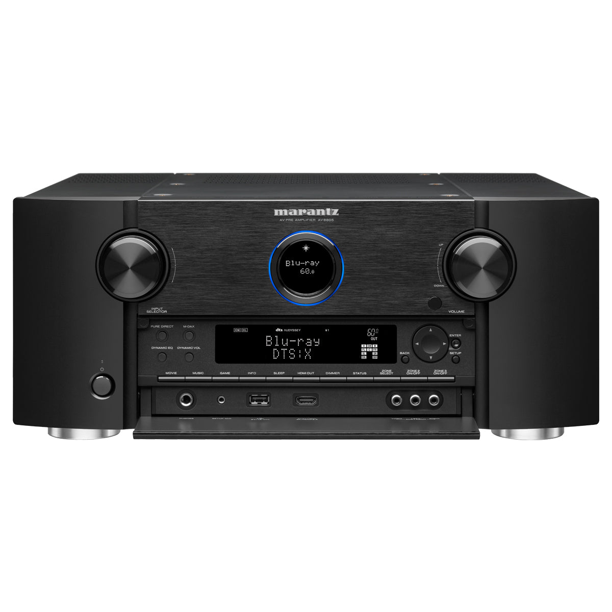 Marantz AV8805A 13.2 8K AV Preamp with HEOS Black | Made in Japan - The Audio Experts