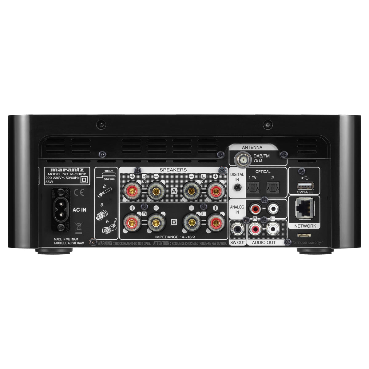 Marantz CR612 Compact Network CD Receiver with HEOS - Black - The Audio Experts