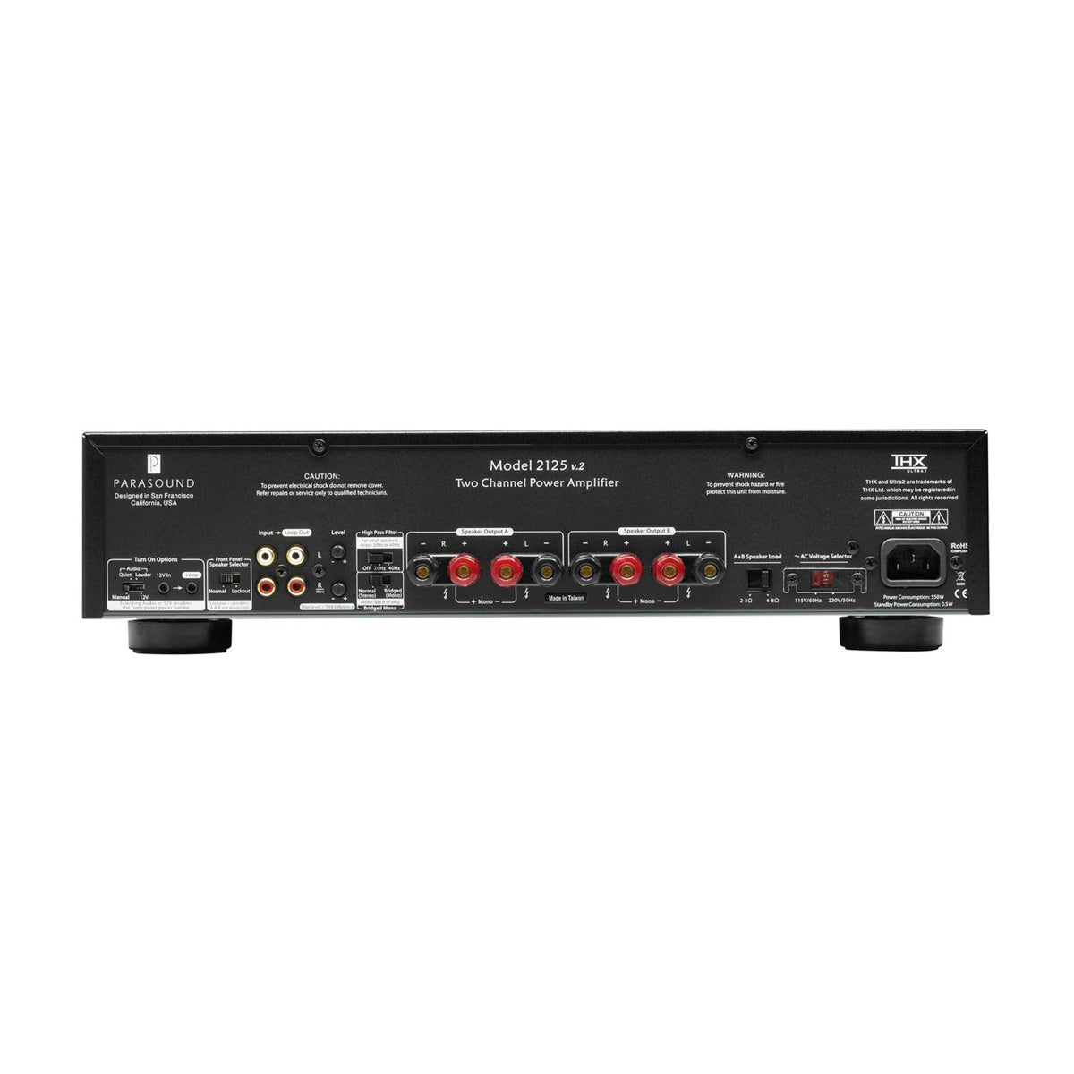 Parasound CLASSIC 2125 v.2 2-Channel Power Amplifier - The Audio Experts
