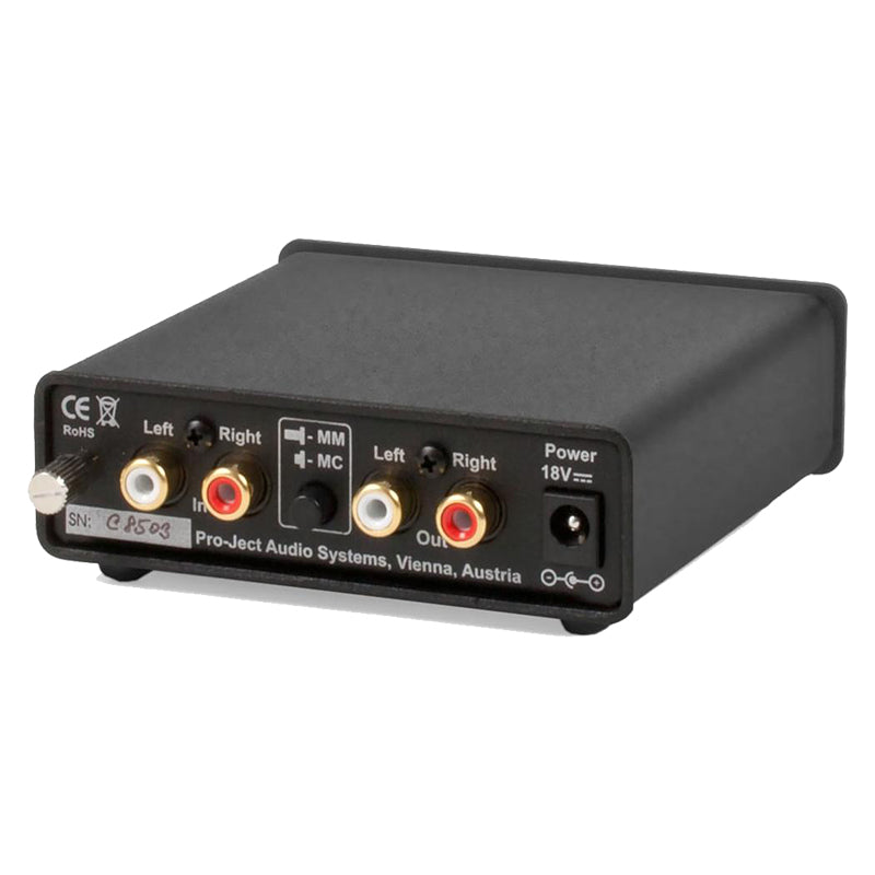 PRO-JECT Phono Box Phono Preamplifier - Black - The Audio Experts