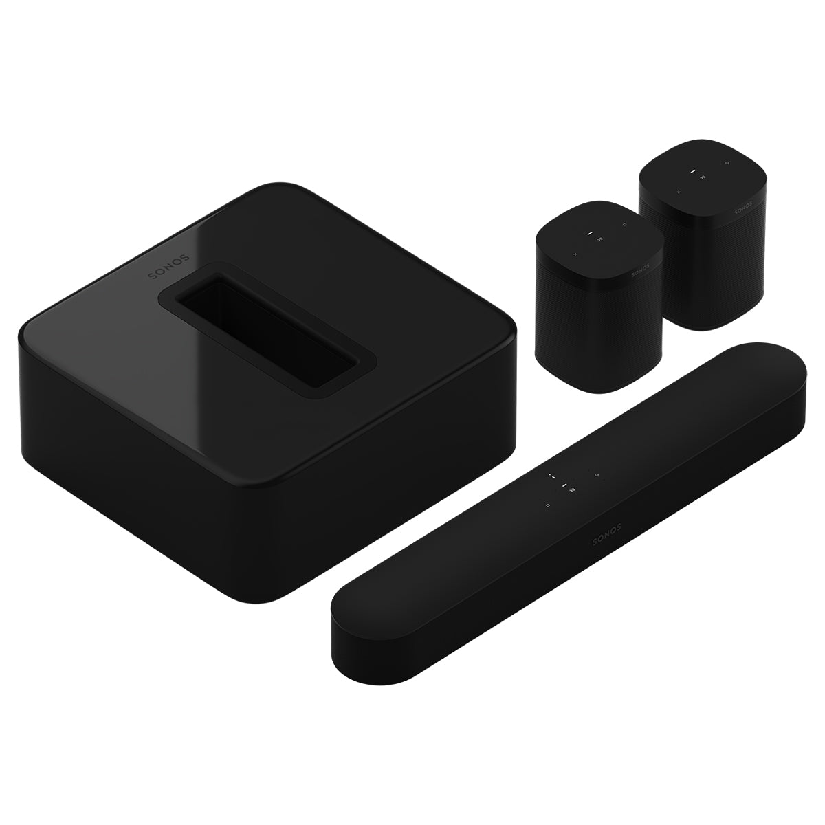 Sonos BEAM Surround Sound System Black - The Audio Experts