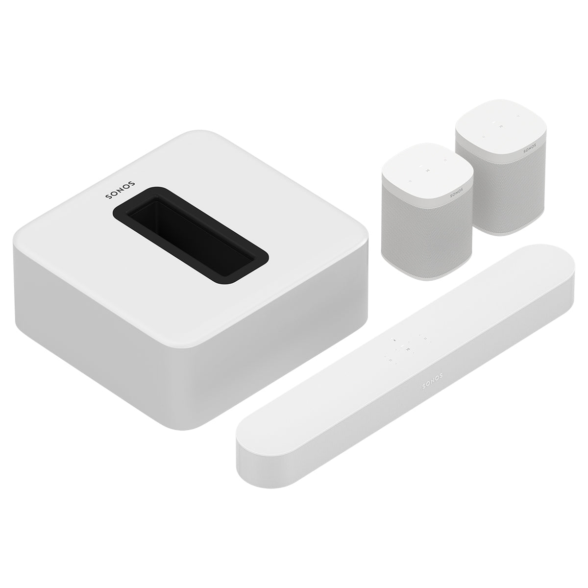 Sonos BEAM Surround Sound System White - The Audio Experts