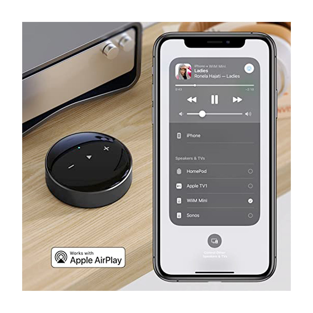 WiiM Mini Airplay 2 Wireless Audio Streamer