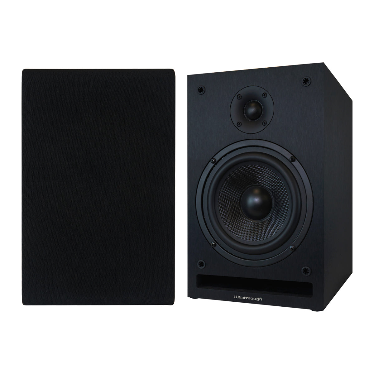 Whatmough Emotion WEBS65 6.5" Bookshelf Speakers - Black - The Audio Experts