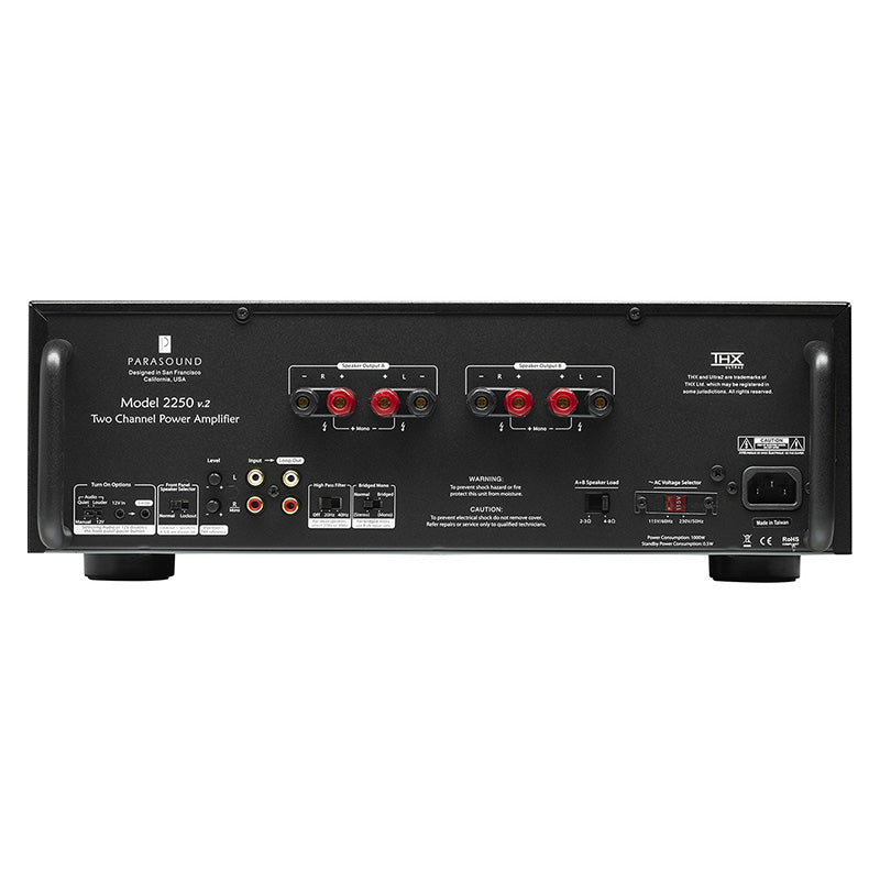 Parasound CLASSIC 2250V2 Multi Zone Amplifier - The Audio Experts
