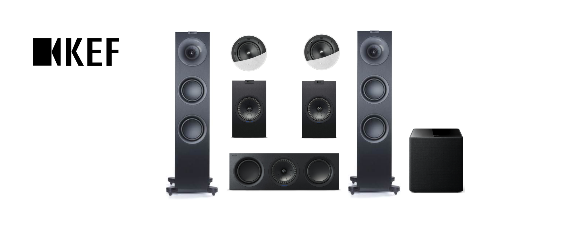 KEF Q Series 5.1.2 Speaker Pack