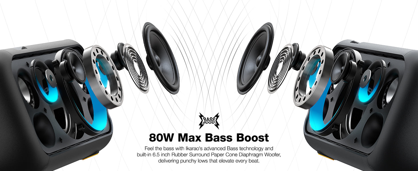 Ikarao BREAK X1 Portable 800w Karaoke Machine with 13.3" Display "AVAILABLE NOW!"