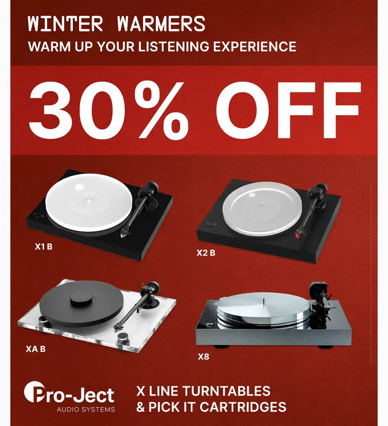 Pro-Ject X1 B Turntable Winter Warmer Specials