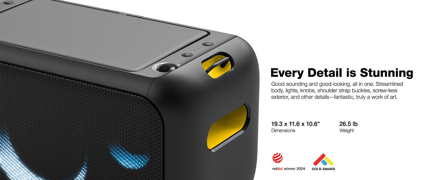 Ikarao BREAK X1 Portable 800w Karaoke Machine with 13.3" Display "AVAILABLE NOW!"