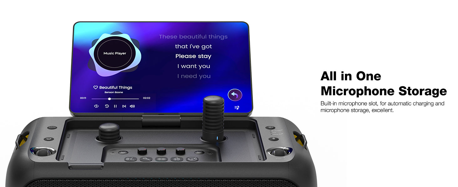 Ikarao BREAK X1 Portable 800w Karaoke Machine with 13.3" Display "AVAILABLE NOW!"