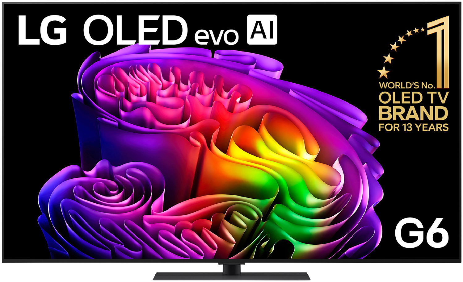 LG OLED evo AI G6 65-inch 4K Smart TV - OLED65G6PSB front view