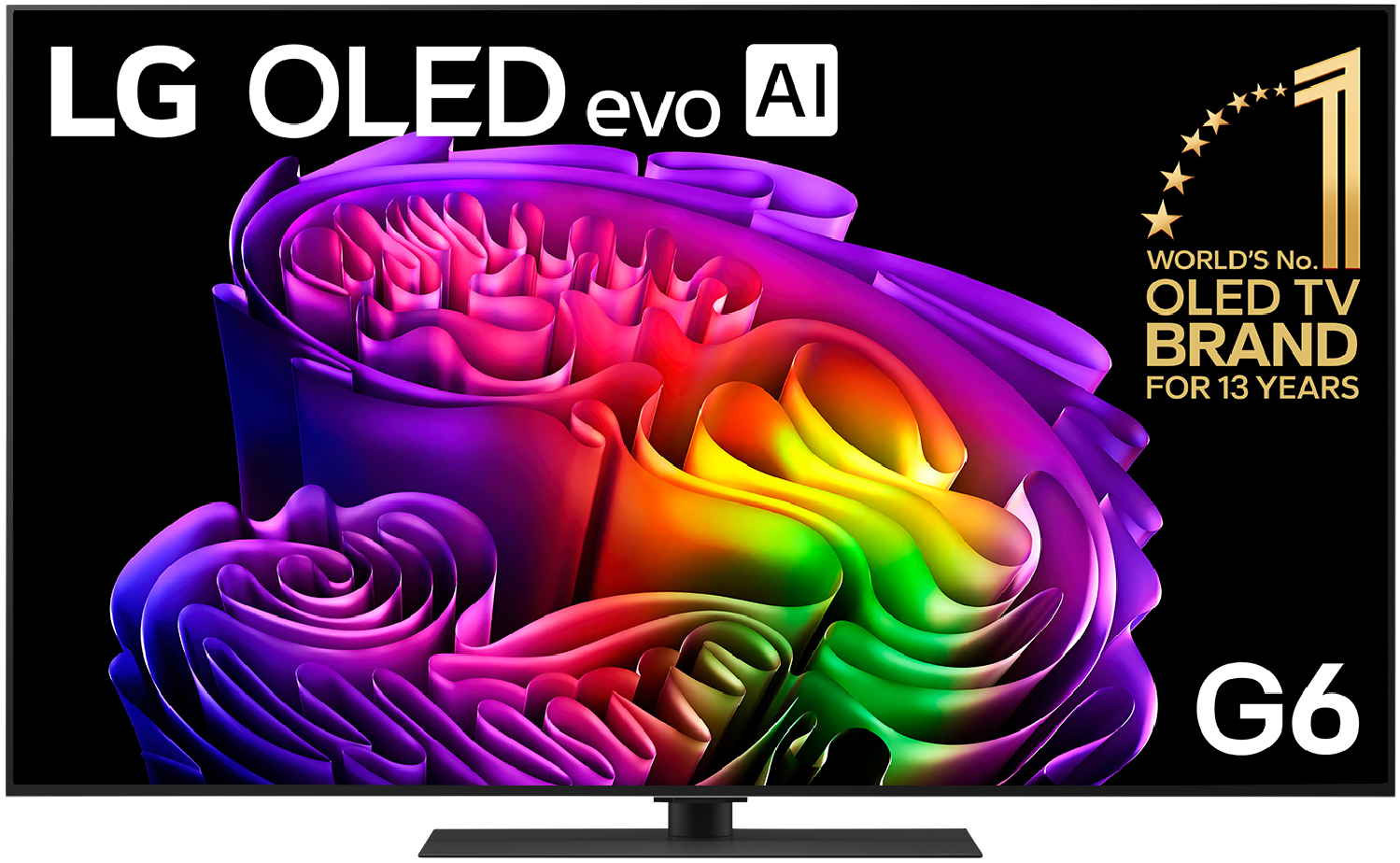 LG OLED evo AI G6 55-inch 4K Smart TV - OLED55G6PSB front view