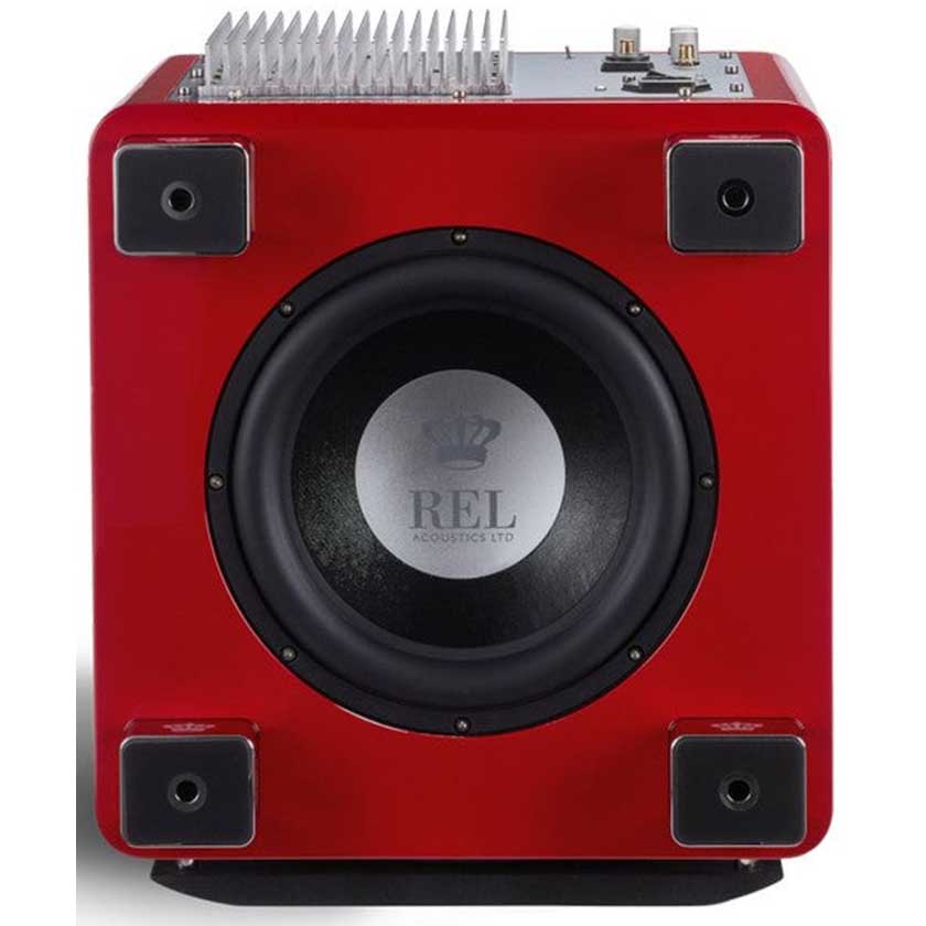 REL T/9x 10" 300w Active Subwoofer - Italian High Gloss Racing Red