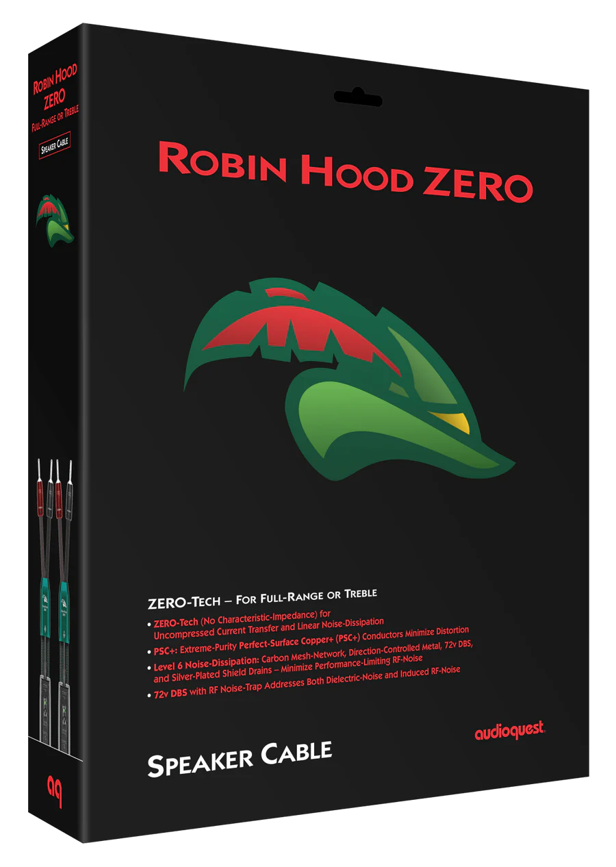 AudioQuest Speaker Cables - ROBIN HOOD ZERO BiWire Combo