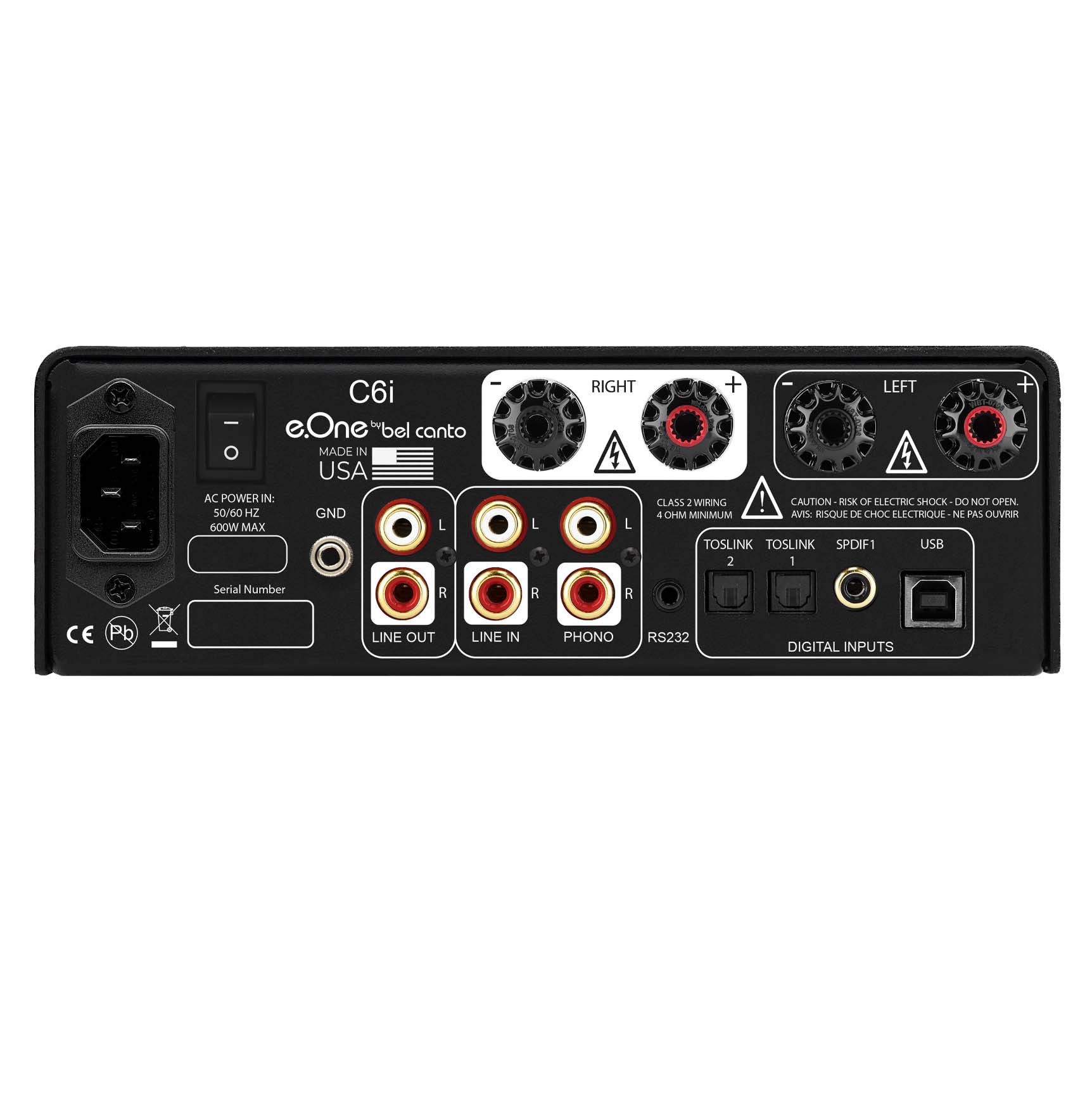 Bel Canto e.One C6i DAC Integrated Amplifier Black