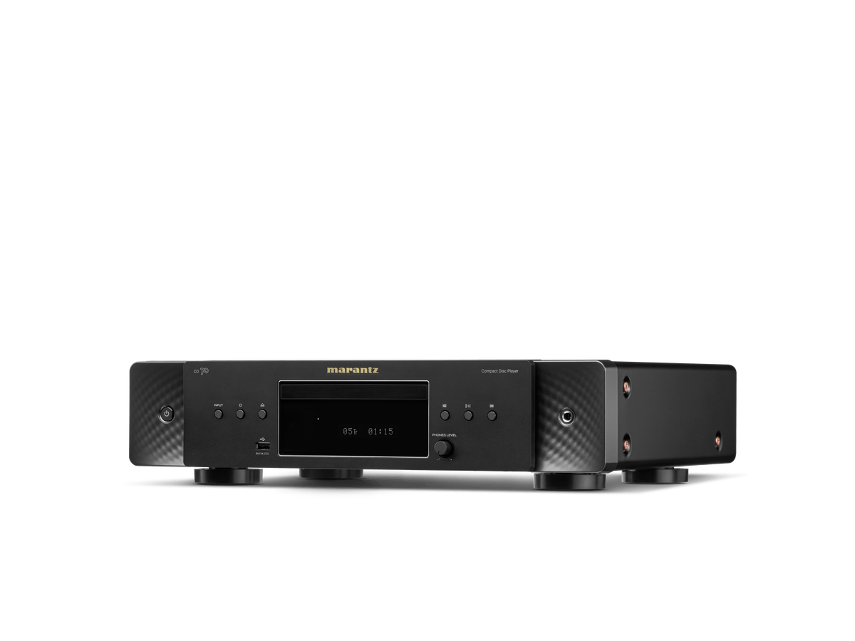 Marantz CD 70 Black, left-side angle