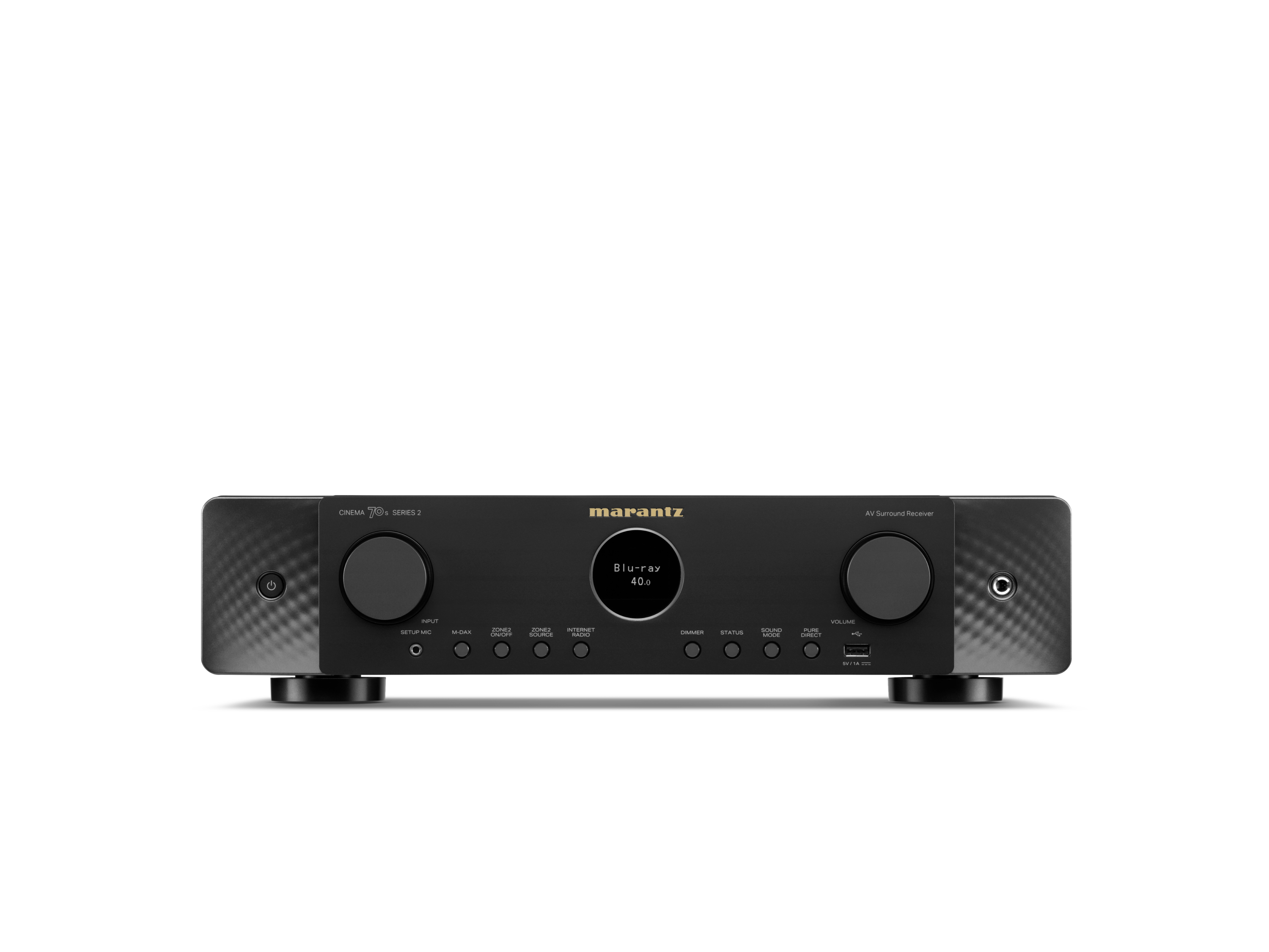 Marantz CINEMA 70s Series 2 slimline AV receiver - black front view