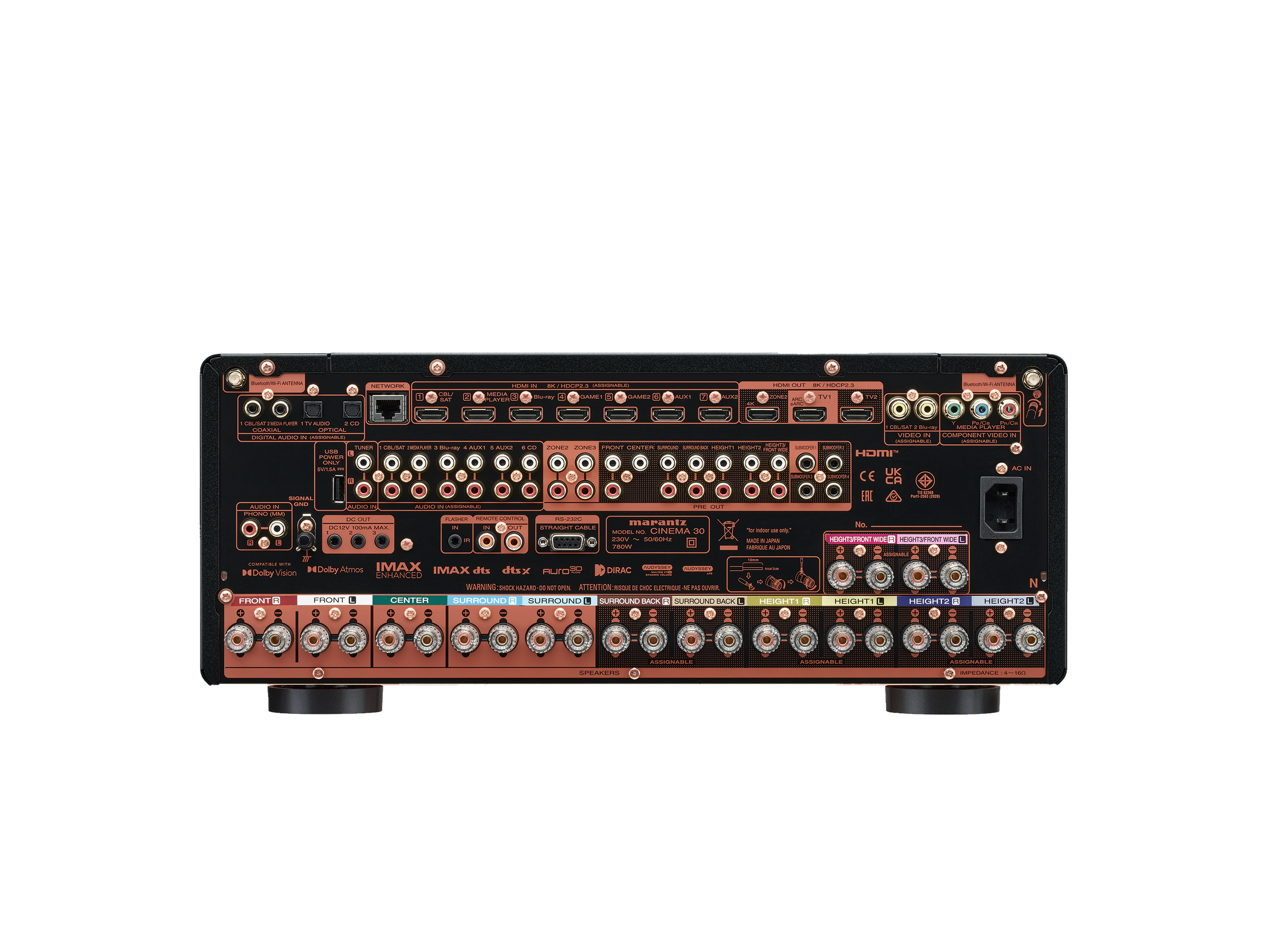 Marantz CINEMA 30 11.4 Channel AV Receiver - Black | Silver