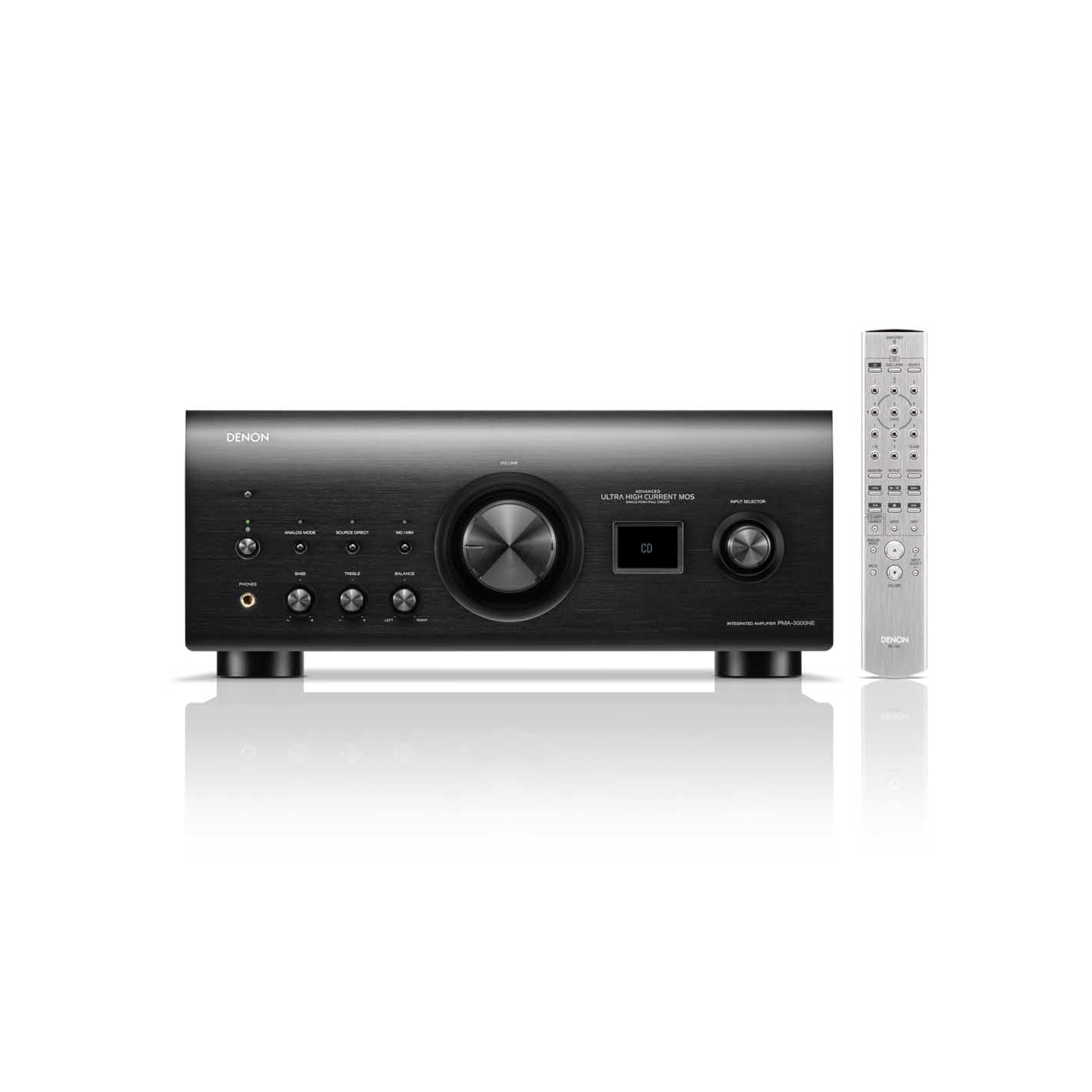 Denon PMA-3000NE 80W Integrated Network Amplifier - Black | Silver
