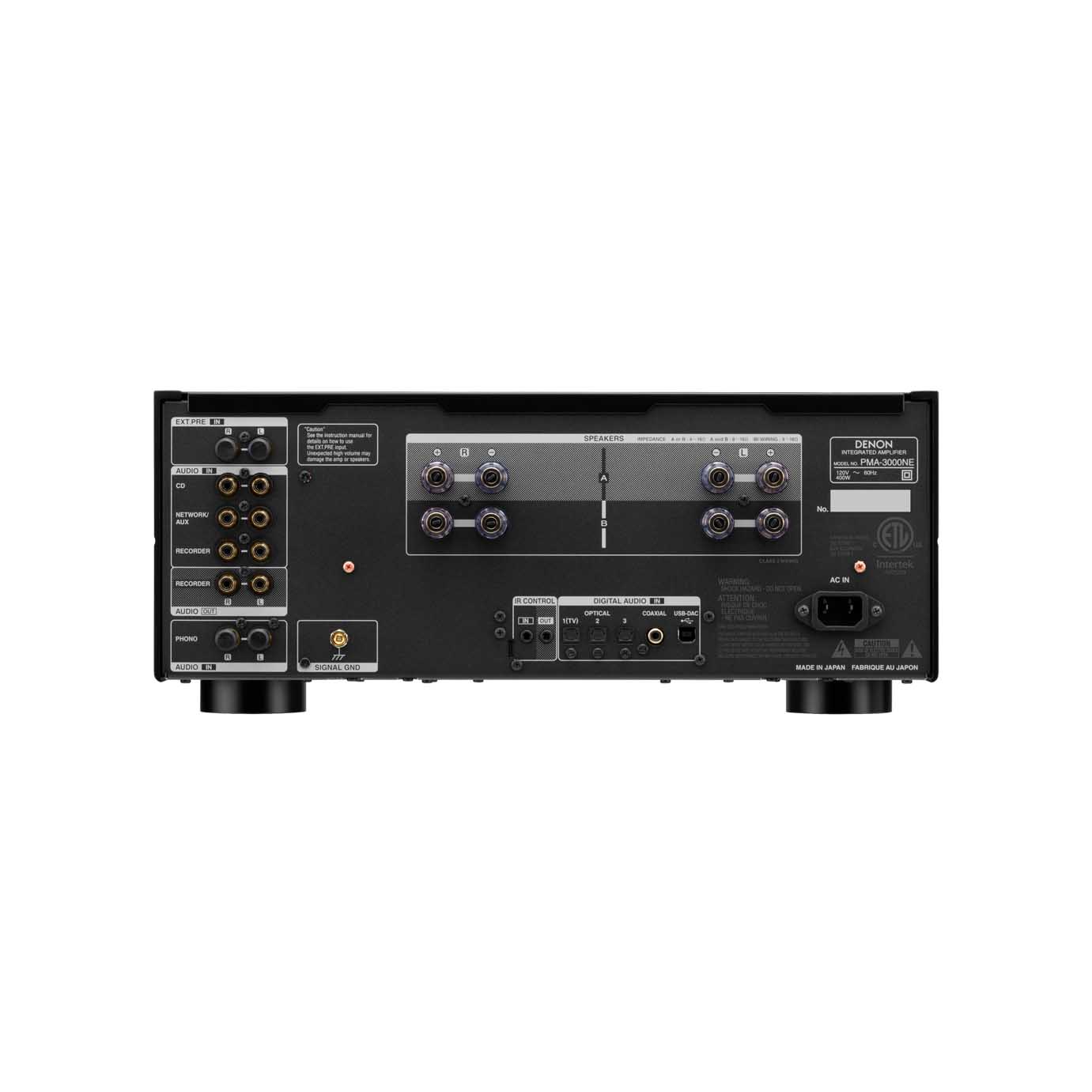 Denon PMA-3000NE 80W Integrated Network Amplifier - Black | Silver
