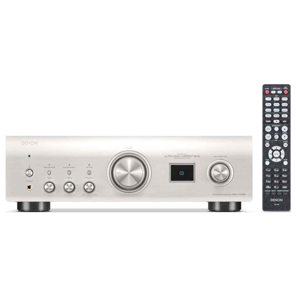 Denon PMA-1700NE 85W Integrated Network Amplifier - Black | Silver