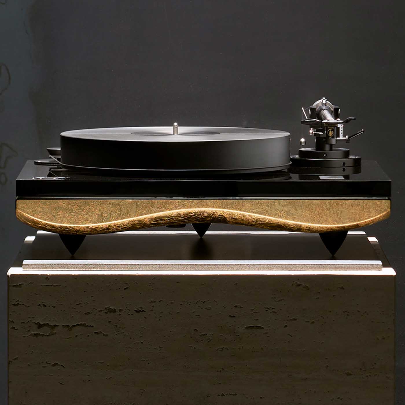 Gold Note MEDITERRANEO Turntable - Gold Leaf