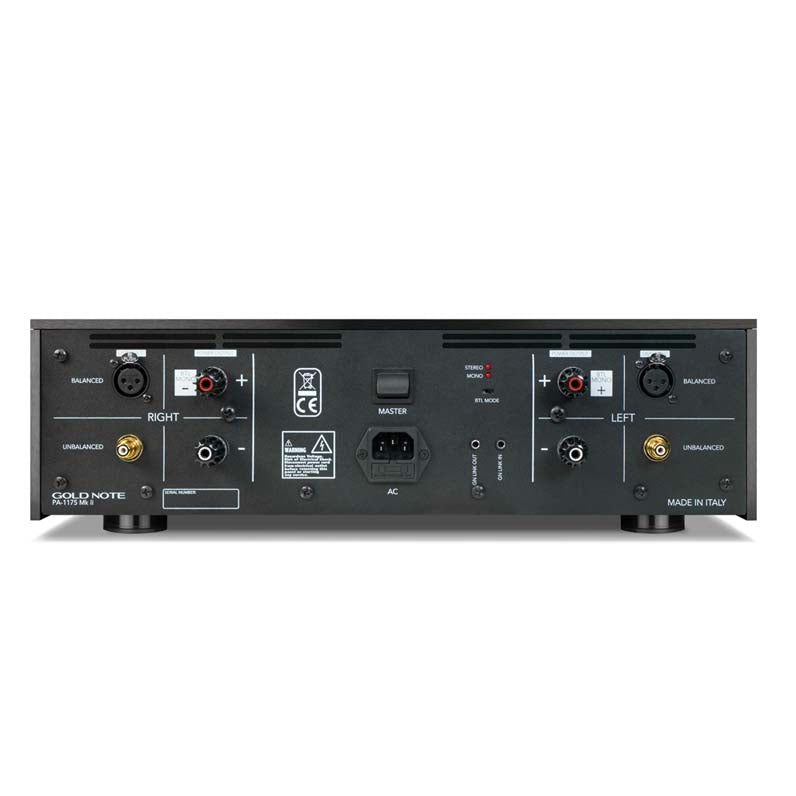 Gold Note PA 1175 MK II Power Amplifier - Black