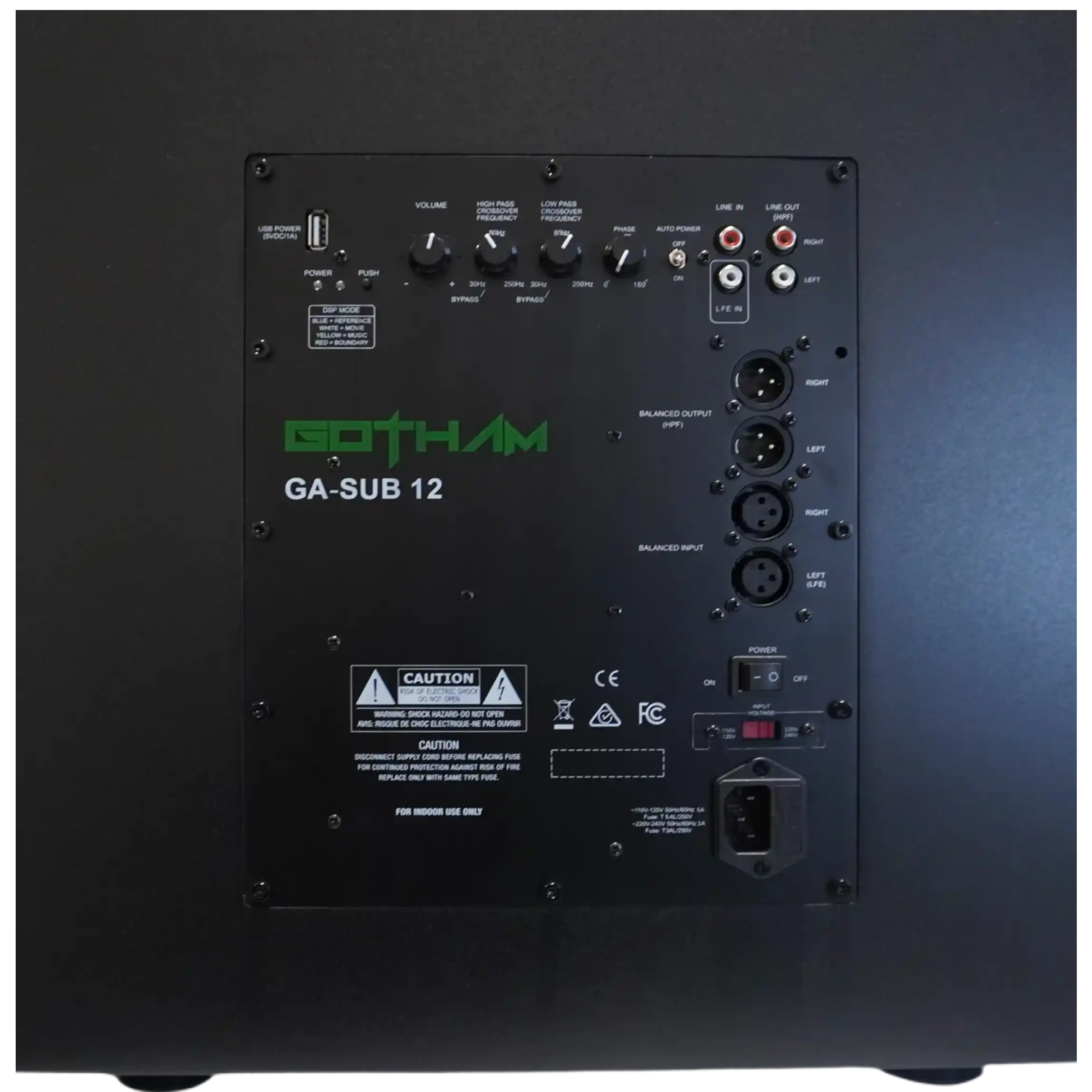 Gotham Audio GA-Sub 12 Subwoofer