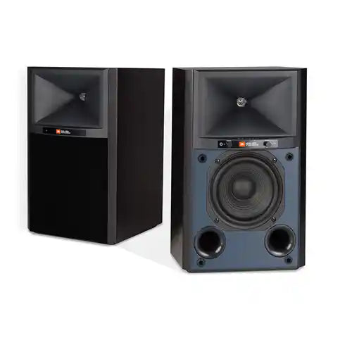 JBL Studio 4305P Active Speakers - Black | Walnut