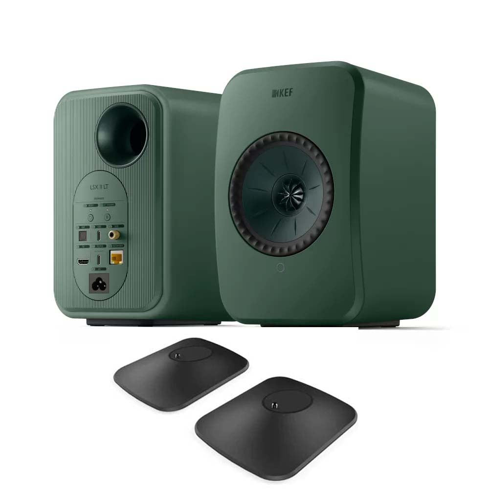 KEF LSX II Lite Active Wireless Bookshelf speakers - Sage Green