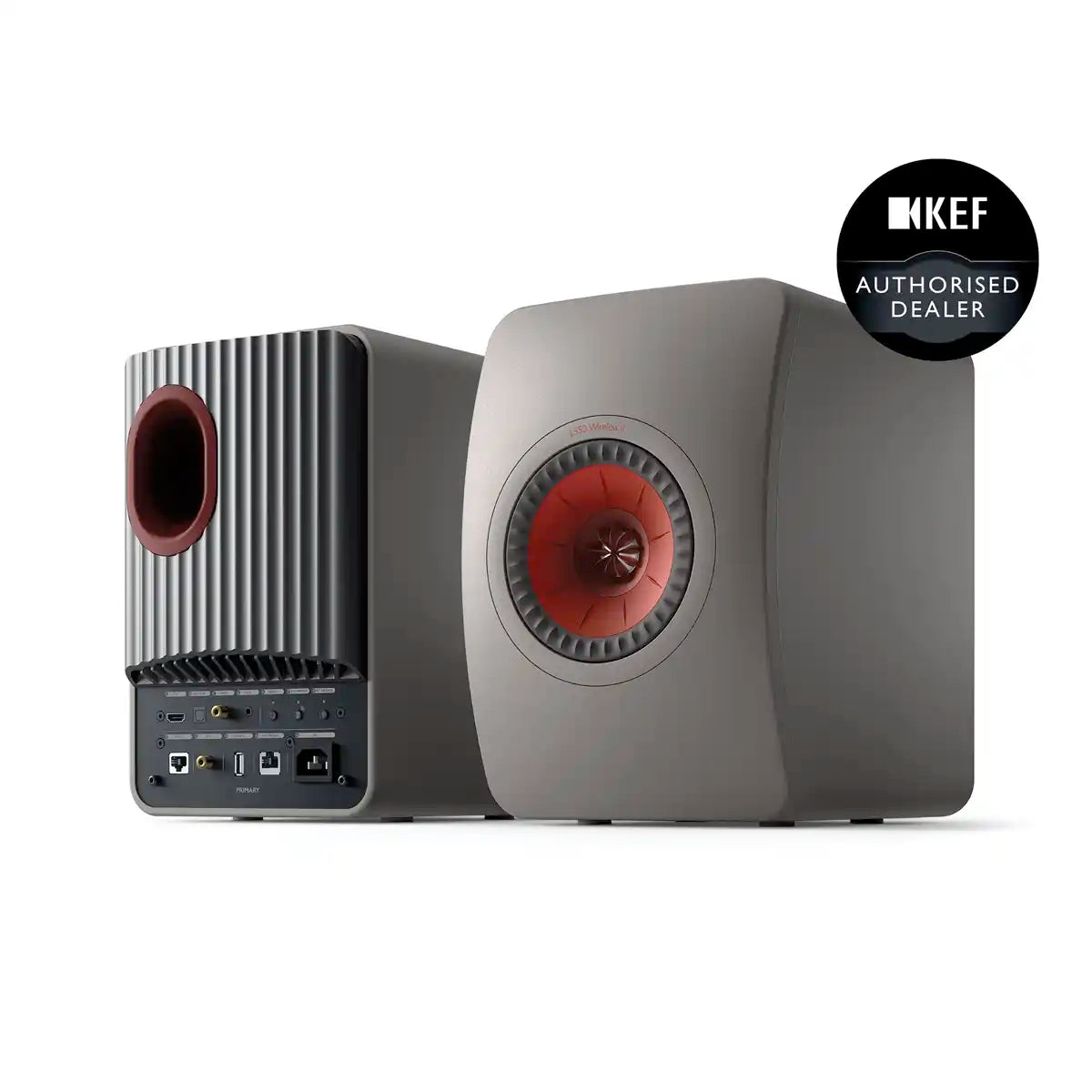 KEF LS50 Wireless MK2 Bookshelf Speakers - Black | Titanium | White