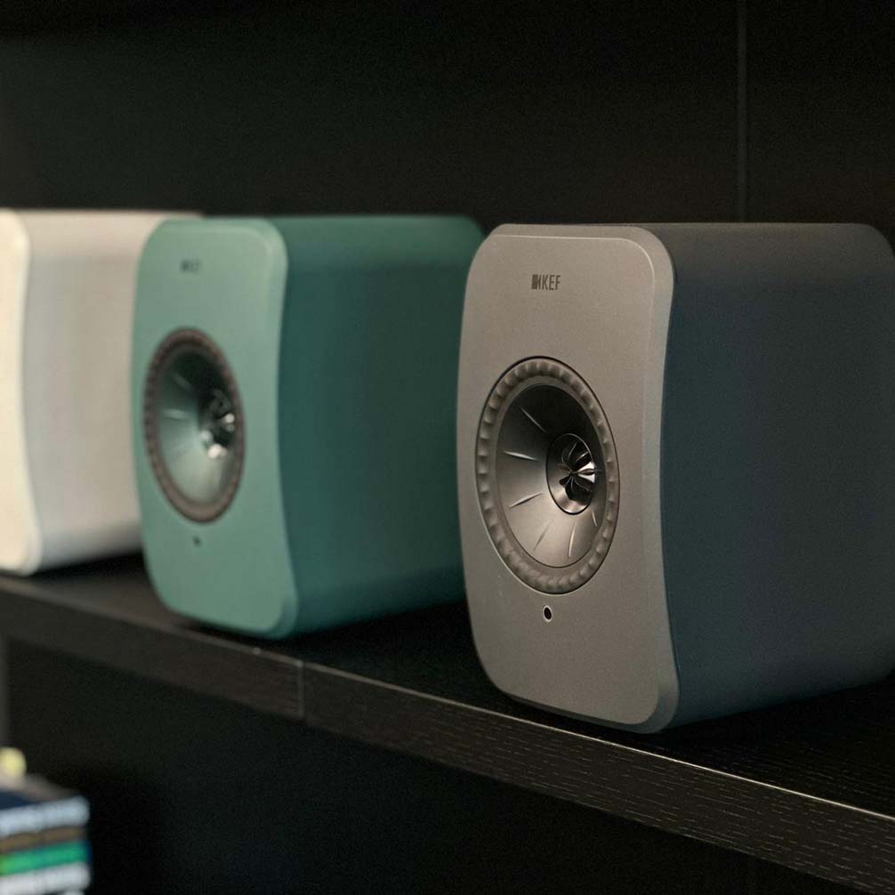 KEF LSX II Lite Active Wireless Bookshelf speakers - Sage Green