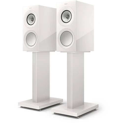 KEF R3 Meta Bookshelf Speakers with grills - Gloss Black | Gloss Indigo | Gloss White | Walnut
