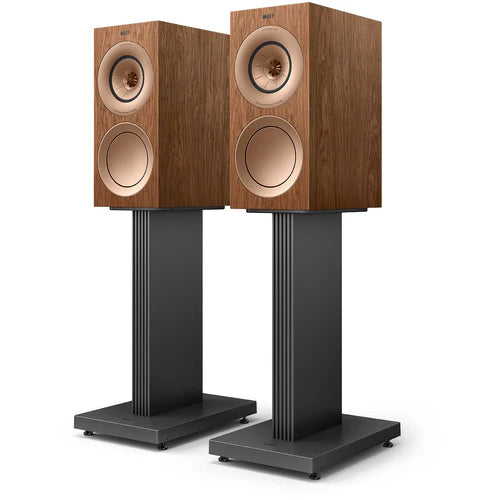 KEF R3 Meta Bookshelf Speakers with grills - Gloss Black | Gloss Indigo | Gloss White | Walnut
