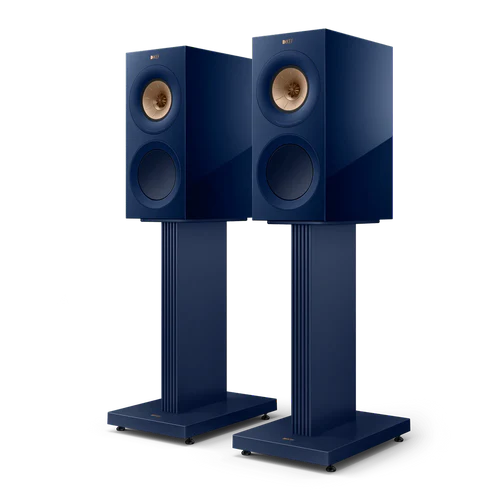KEF R3 Meta Bookshelf Speakers with grills - Gloss Black | Gloss Indigo | Gloss White | Walnut