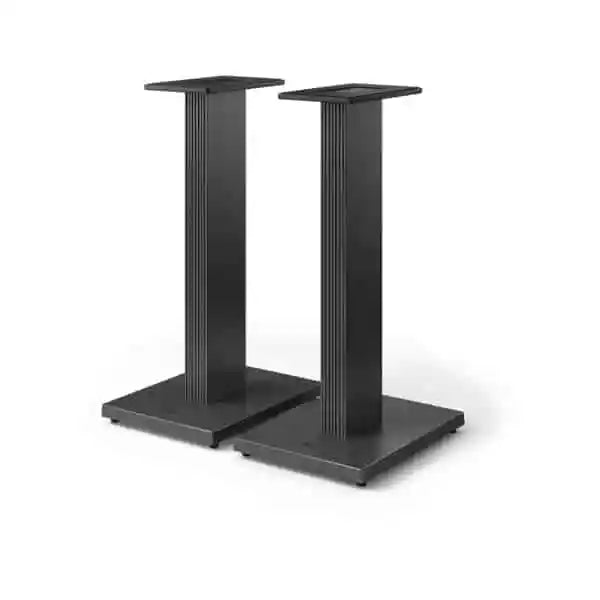 KEF Q Concerto Meta 3-Way Bookshelf Speakers w/ SQ1 Speaker Stands - Satin Black | Satin White | Walnut