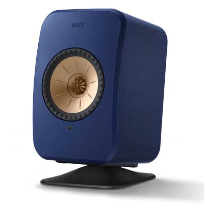 KEF LSX II Wireless Bookshelf Speakers - Cobalt Blue