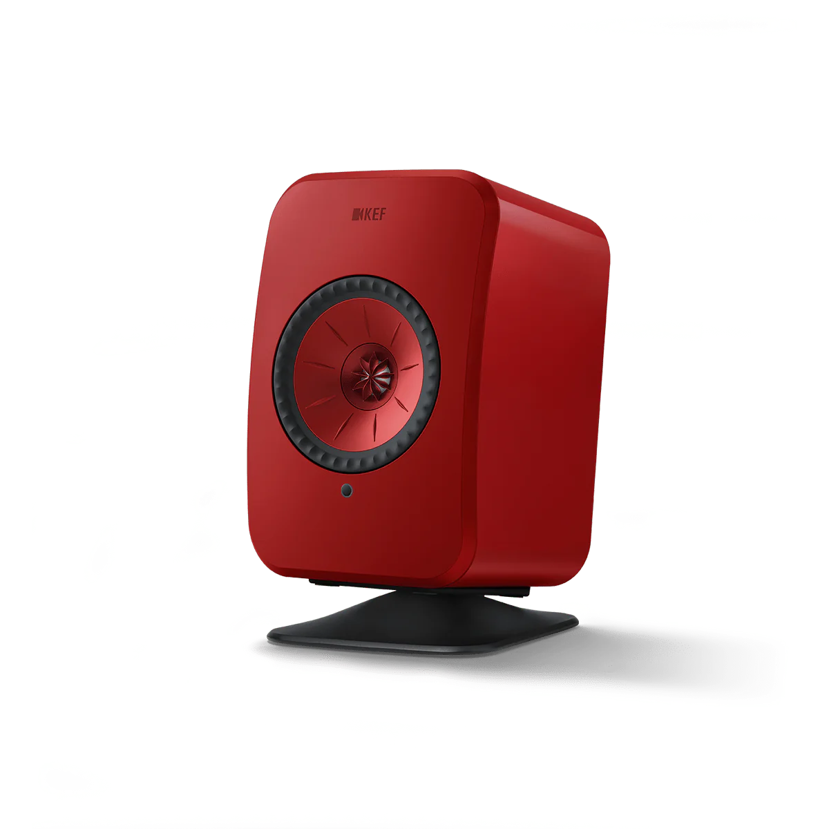 KEF LSX II Wireless Bookshelf Speakers - Lava Red